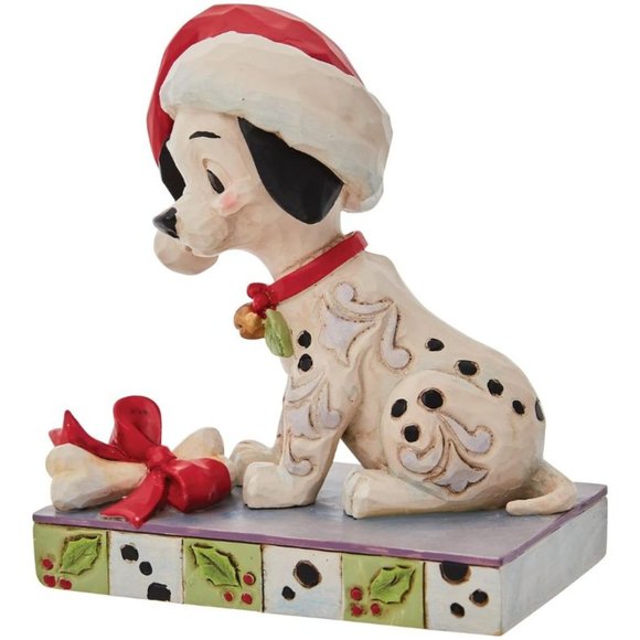 Jim Shore Disney Traditions 101 Dalmatians Lucky Christmas...